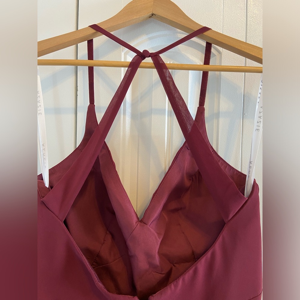 Azazie Wine Dress - Picture 4 of 6